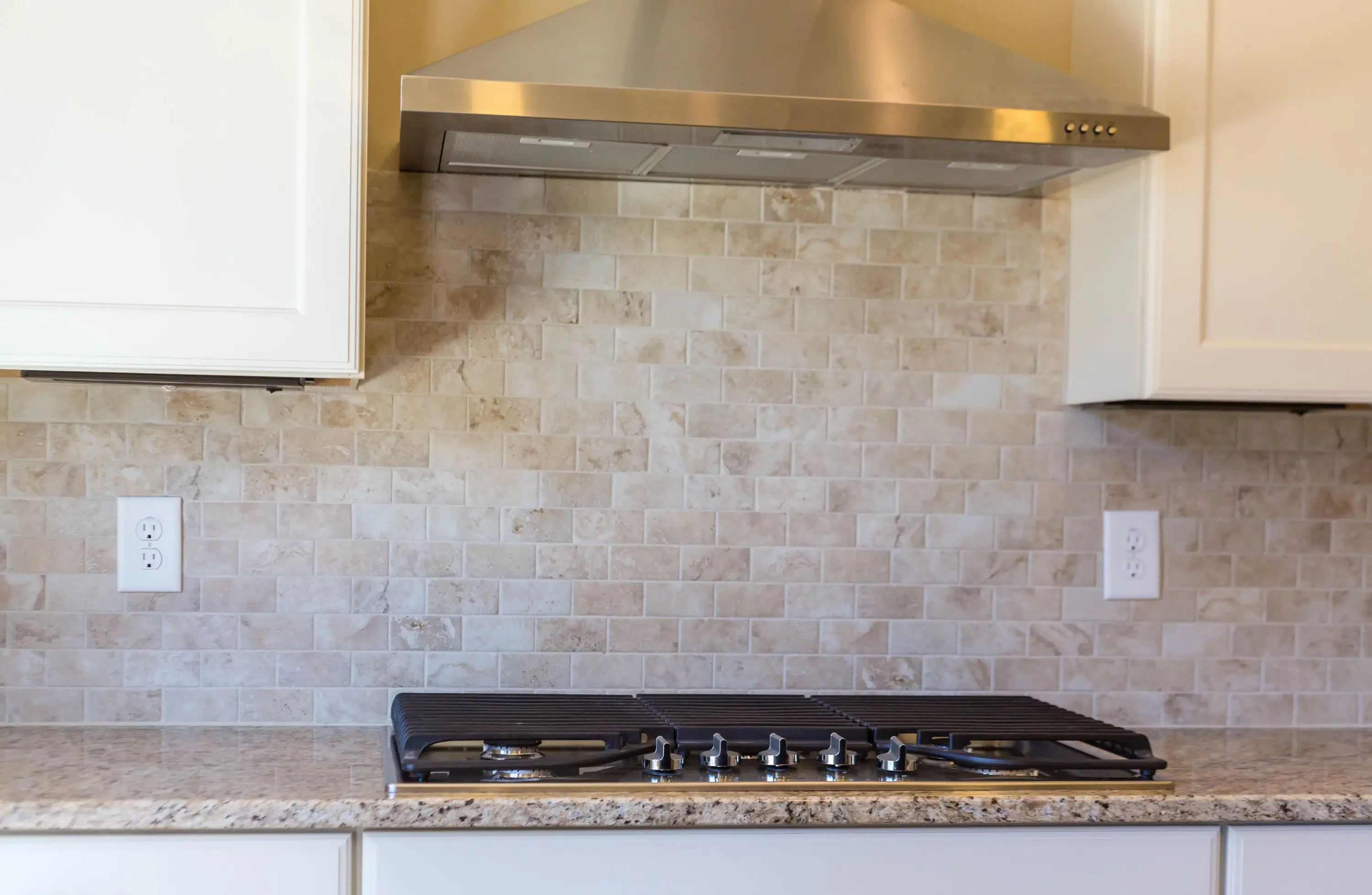 Full backsplash services for kitchens and bathrooms project in Fayetteville, NC.